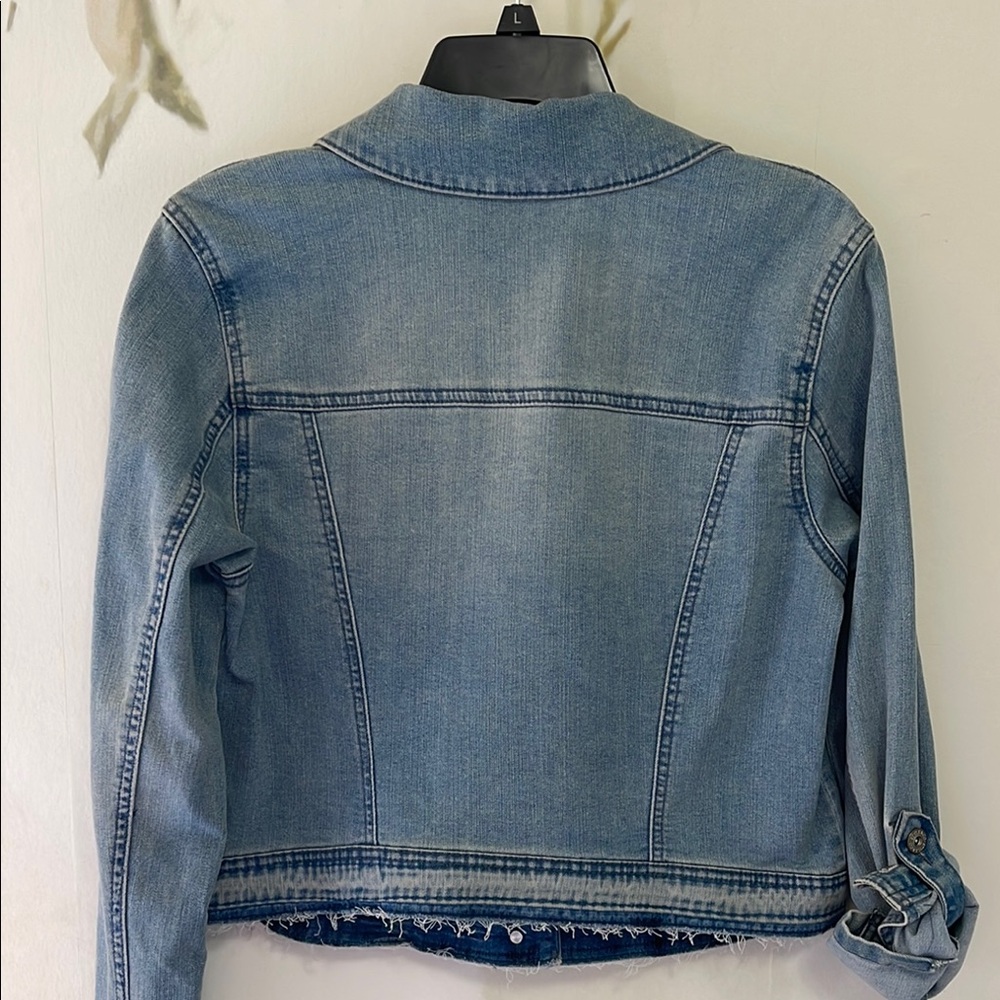 Style & Co Blue Jean Jacket Classic Denim Design - Picture 6 of 8